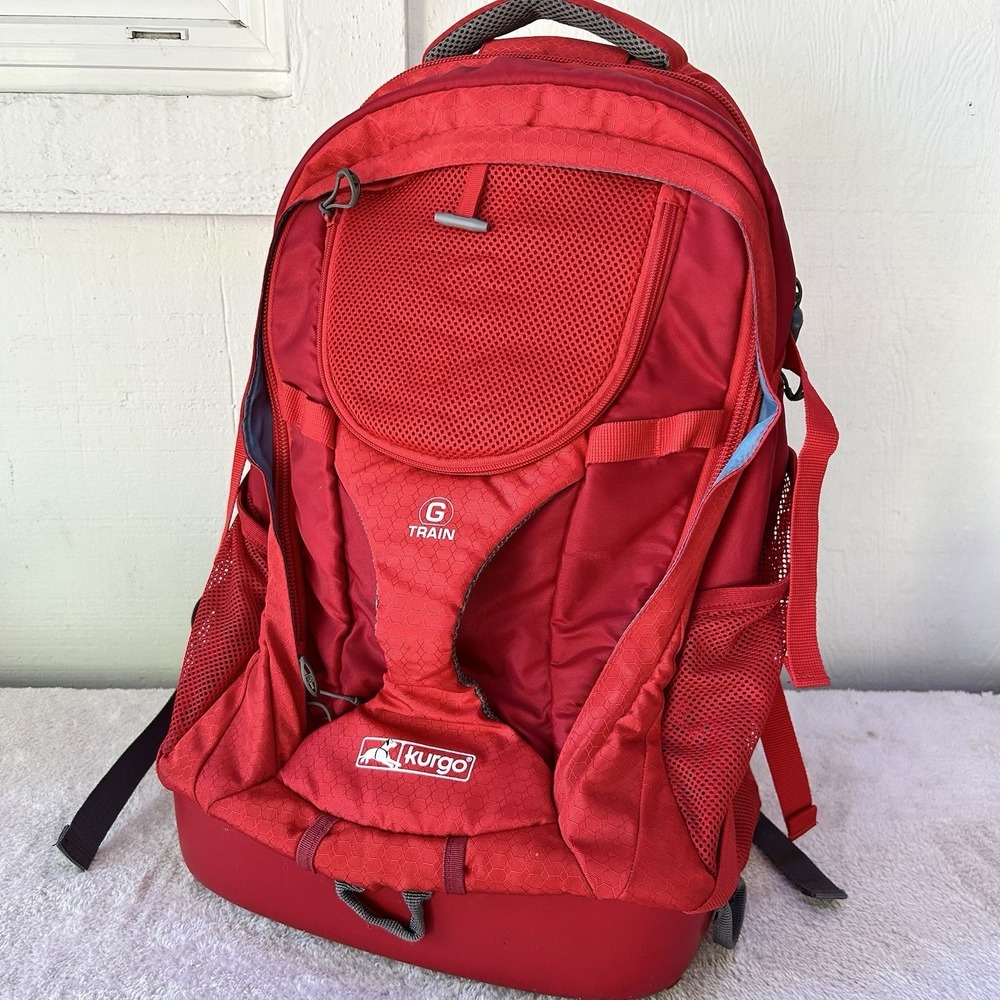 Kurgo G-Train Dog Carrier Backpack Red K-9 Pack Size Holds Up To 25 Lbs